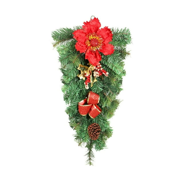 MesaSe PVC Pine Needle Pendant Artificial Flowers Upside Down Rattan Durable Material Simulation Plants Pendants Christmas Swag