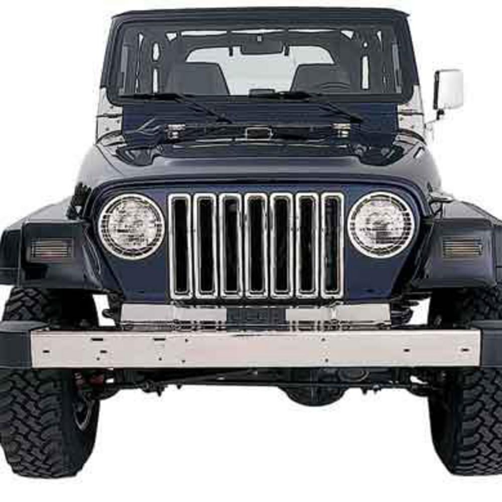 Smittybilt Chrome Grille Inserts for Jeep TJ & LJ Wrangler - 7511 -  