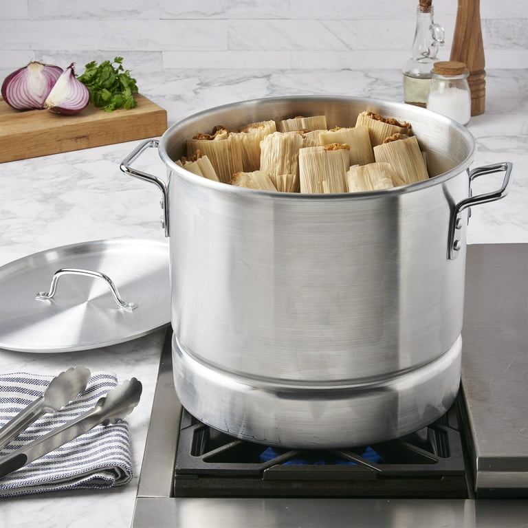 Infuse 3 Piece 20Qt Aluminum Tamale Steamer Pot Set