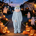thumbnail image 5 of Funny Big Mouth Monster Adult Onesie with Comb Prop, Silly Plush Hooded Jumpsuit Pajamas, Oversized Fleece One Piece Sleepwear, Cozy Loungewear Outfit for Adults, Family Matching and Pajama Party, 5 of 7