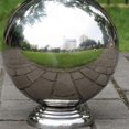 thumbnail image 2 of 2pcs Garden Sphere Stand Stainless Steel Thickened Gazing Ball Stand Flagpole Base, 2 of 3