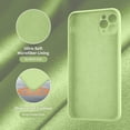 thumbnail image 6 of Designed for iPhone 11 Pro Max Case, Silicone Ultra Slim Shockproof Phone Case with Soft Anti-Scratch Microfiber Lining,[Enhanced Camera Protection], 6.5 inch, Tea Green, 6 of 12