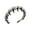 B, variant on Dbuoem Women Headband Ribbon Decor Teeth Hair Hoop Versatile Headdress Hair Accessories