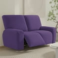 thumbnail image 5 of CUH Stretch Elastic Couch 1-3 Seat Wedding Lazy Recliner Sofa Covers Protector Armchair Banquet Chair Cover Purple 1 Seat, 5 of 8