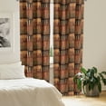 thumbnail image 2 of Ambesonne Ethnic Curtains, Geometric Stripes Design, Pair of 28"x95", Multicolor, 2 of 5