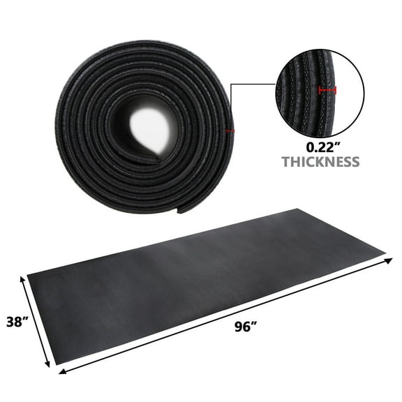 Exercise Equipment Mat Gym Bike Floor Protector Treadmill Mat PVC 96'' x 38''