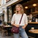 thumbnail image 5 of Bolso cruzado de gran capacidad para mujer con múltiples bolsillos, tela de nailon, correa ajustable, ligero para uso diario, viajes y compras., 5 of 6