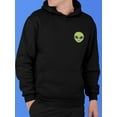 thumbnail image 2 of Happy Alien Hoodie Men -SPIdeals Designs, Male Small, 2 of 4