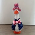 thumbnail image 6 of 7 Inch Goose Figurine Independence Day Decor, Patriotic Red White Blue Outfit with Hat and Cape, Festive Home Decoration for 4th of July and Memorial Day, 6 of 7
