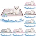 thumbnail image 6 of Cooling Pet Mat Ice Silk Cushion - Washable Dog Cat Cool Pad for Bed, Sofa, Crate & Car Seat | Portable Thin Mesh Floor Mat, 50x35cm, 6 of 6