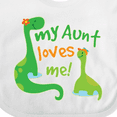thumbnail image 4 of Inktastic My Aunt Loves Me Nephew Boys Baby Bib, 4 of 4