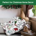 thumbnail image 3 of Throw Blanket 60"x50",Merry Christmas Snowman Xmas Tree Snowflake Winter Holiday Festival Blanket for Women Men,Soft Flannel Fleece Throw for Home Living Room Bed Chair Couch Decor, 3 of 6