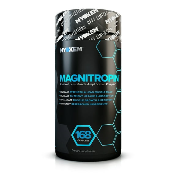 Magnitropin: Testosterone Booster and Muscle Builder, 168 Capsules