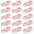 thumbnail image 4 of Cable 20 Piezas Conector Rápido De Cable 1 En 2 Salida Bloque De Terminales De Conductor Tipo T Transparente SPL-F12Orange, 4 of 7