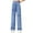 Sky Blue_005, variant on Aocisk Girls Wide Leg Jeans Fashion Cute Personality Elastic Waist Casual Denim with Pockets Girls Trousers Blue_001 8-10 Years