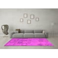 thumbnail image 3 of Ahgly Company Indoor Square Patchwork Pink Transitional Area Rugs, 3' Square, 3 of 4