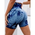 thumbnail image 3 of Pantalones cortos deportivos de yoga y fitness con cintura alta y efecto tie-dye para mujer, sin costuras, para abdomen y caderas ajustadas, Peach Hip Europa y Estados Unidos, 3 of 6
