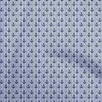 oneOone Cotton Poplin Twill Medium Blue Fabric Nautical With Stripes Fabric For Sewing Printed Craft Fabric By The Yard 56 Inch Wide