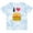 Tie Dye Blue, variant on Inktastic I Love Cheeseburgers Boys or Girls Toddler T-Shirt