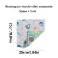 thumbnail image 4 of 2Pc Double-Sided Printed Rag Two-Color Dish Towel Coral Fleece, 4 of 4