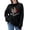 ZB Black, variant on Women Christmas Sweater Cane Bowknot Sequined Sweater Autumn And Winter Round Neck Long Sleeve Knitted Cardigan Relaxed Fit Womens Lightweight Sweaters Black S