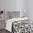 thumbnail image 5 of Ambesonne Geometric Quilted Bedspread Set 2 Pcs, Japanese Mandala, Twin Size, Dark Blue Cream, 5 of 6
