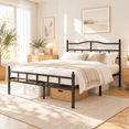 thumbnail image 2 of PIVOTIX 14 inch Queen Metal Platform Bed Frame with Headboard, Heavy Duty Steel Slats, No Box Spring Needed, 2 of 9