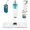 White, variant on True & Tidy Clean Everywhere Spray Mop Kit for Floor Cleaning, Multi-Surface Wet & Dry Mop Kit with Reusable Microfiber Pads, Squeegee, and Refillable Bottle for Hardwood, Laminate & Tile, White