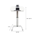 thumbnail image 3 of Luxor Pneumatic Height-Adjustable Lectern with KwikBoost EdgePower Charging Station, 3 of 14
