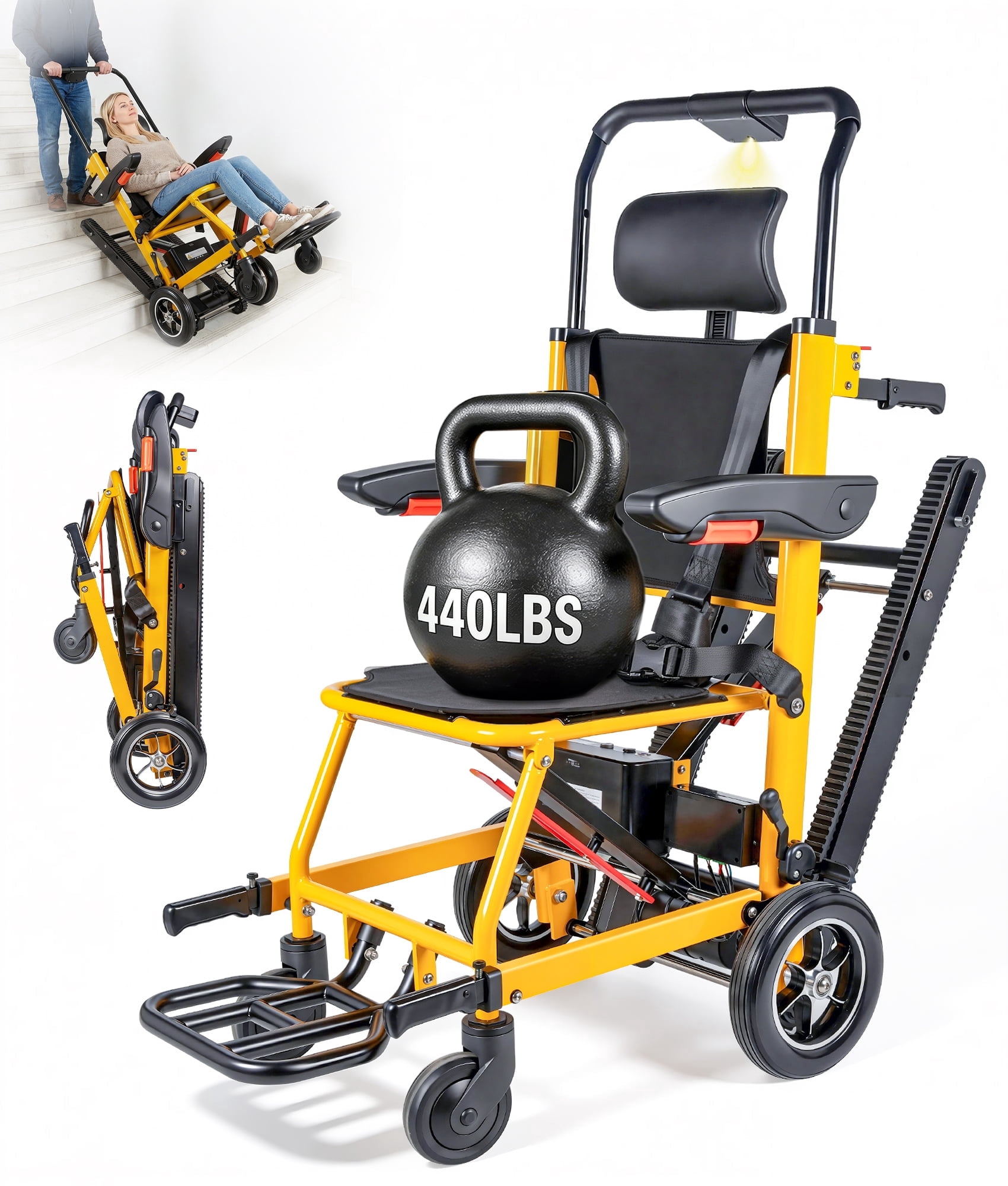 SuperHandy Electric Wheelchair - High Capacity 300Lbs, Lightweight