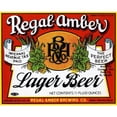 thumbnail image 3 of Vintage Booze Labels 24x20 Black Modern Framed Museum Art Print Titled - Regal-Amber Lager Beer, 3 of 5