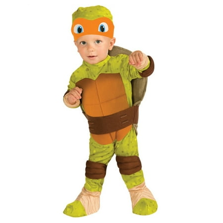 Kids Child Teenage Mutant Ninja Turtles Michelangelo Costume Infant 6-12