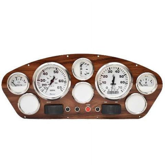 Four Winns Boat Gauge Dash Panel 025-4550 | Euro 16 x 6 5/8 Inch