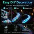thumbnail image 5 of AsdQ Night Guide Pebbles Solar Colorful Luminous Garden Stones for Outdoor Landscaping, Solar Glow Rocks for Walkway, Fish Tank, Patio, Yard Decor (Multicolor, 400pcs), 5 of 9