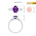 thumbnail image 5 of ANGARA Natural 1.6 Ct. Amethyst Solitaire Ring in 14K White Gold for Women (Ring Size: 5.5), 5 of 10