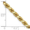 thumbnail image 5 of 14K Yellow Gold 4mm Diamond Cut Rope Chain Female Adult Necklace 20", 5 of 5