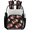Multicolor 3, variant on Basketball and Hoop Clear Backpack for Stadium Events, Fire and Water Basketball Transparent Plastic Bag for Games, Security Checks, Festivals, Concerts