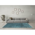 thumbnail image 3 of Ahgly Company Indoor Rectangle Oriental Light Blue Industrial Area Rugs, 4' x 6', 3 of 4
