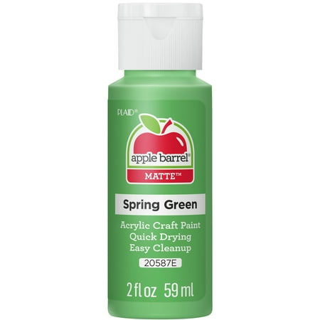 Apple Barrel Acrylic Craft Paint  Matte Finish  Spring Green  2 fl oz