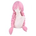 thumbnail image 1 of Peluca genérica para cosplay, rosa, doble trenza, 75 cm, sintética, 1 of 3