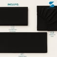 thumbnail image 3 of Juego de Sábanas Premium Nube|Microfibra Extra Suave King Size - Negro, 3 of 8