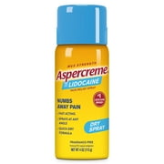 Aspercreme Max Strength Topical Pain Reliever Spray and Muscle Rub for Nerve Pain Relief, 4% Lidocaine Numbing Cream, 4 oz