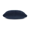 thumbnail image 2 of Benjara Ako Accent Pillow Set of 4, 20 Inch Square, Handwoven Navy Blue Cotton, 2 of 5