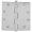 Bright Chrome, variant on Baldwin 1045055I 4-1/2" Wide Plain Bearing Square Corner Mortise Door Hinge From The