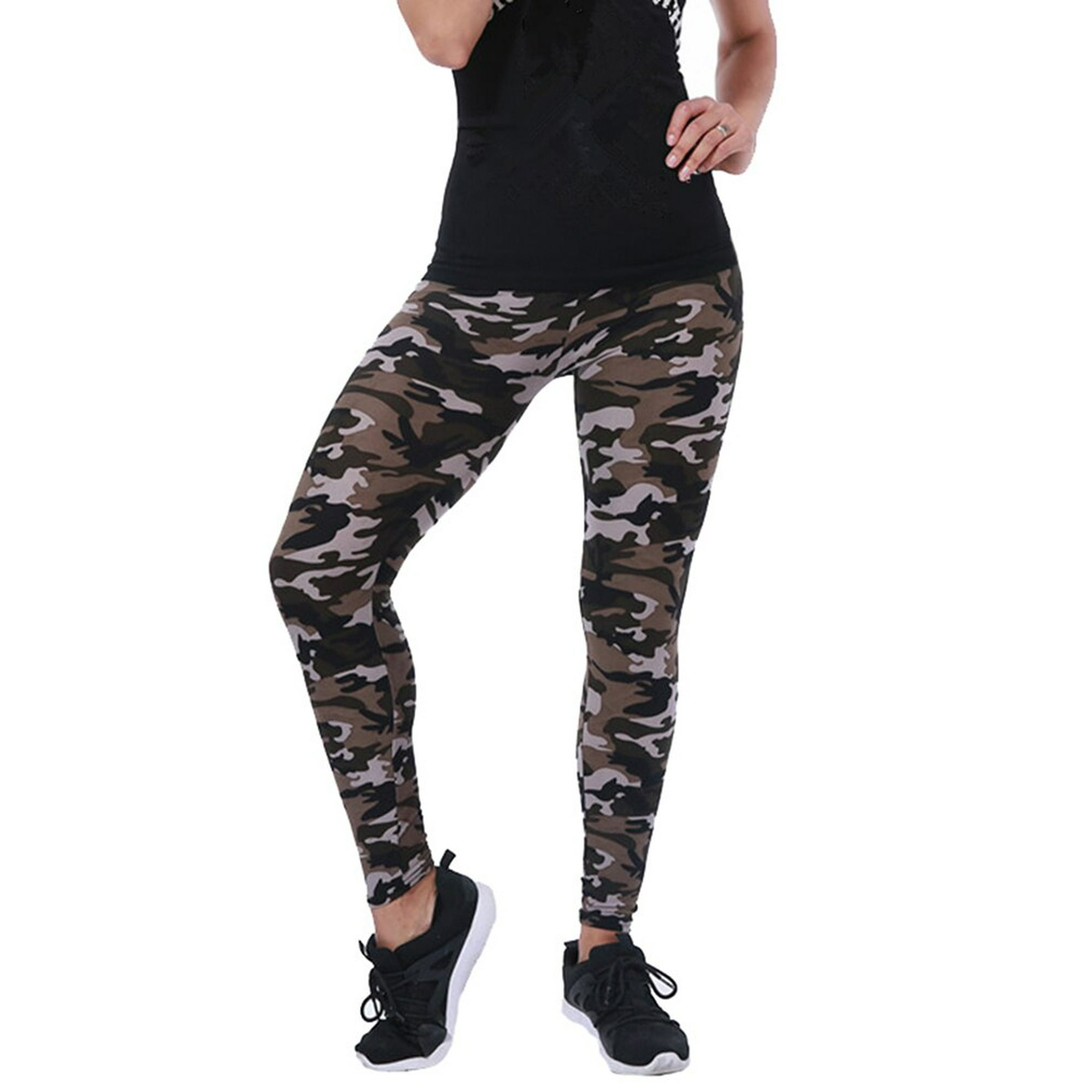 CUHAKCI Women Camouflage Leggings Fitness Military Army Green Leggings Workout Pants Sporter Skinny Adventure Leggins