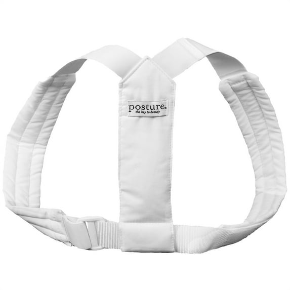 Swedish Posture Flexi Shoulder Muscles Support - Posture Corrector for Unisex - White - X-Small