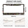 thumbnail image 4 of Coolnut Mushrooms Print 2 Holes Car License Plate Frames 2PCS, Car License Plate Holder with Screw Caps Cover Set Automotive Exterior Parts Decoration for US Vehicles, 4 of 7