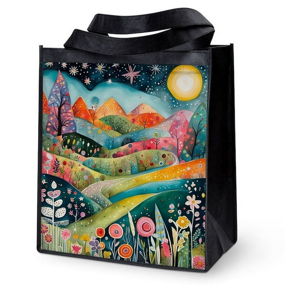 CafePress - Warm Spring Night - 12"x 13", 100% Recycled, Reusable Grocery Bag