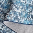 thumbnail image 3 of SAFAVIEH Arizona Jessica Distressed Machine Washable Area Rug, Blue/Grey, 6' x 6' Round, 3 of 8
