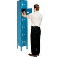 thumbnail image 6 of Six Tier Locker, 12x15x12, 6 Door, Unassembled, Blue, 6 of 6